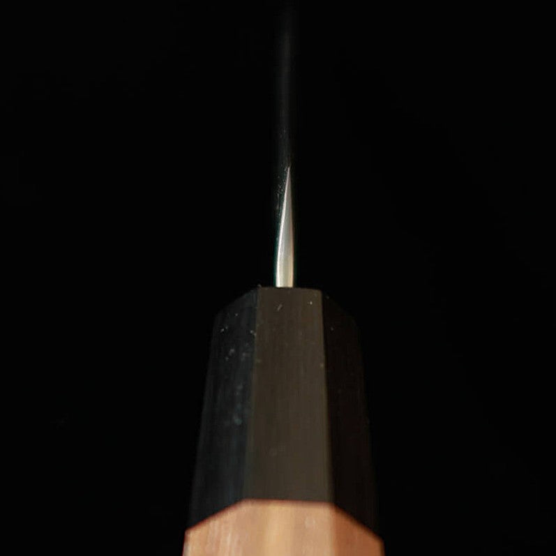 三浦MIURA ペティ 440C  ニッケルダマスカス 33層 鎚目 胡桃柄（80mm）