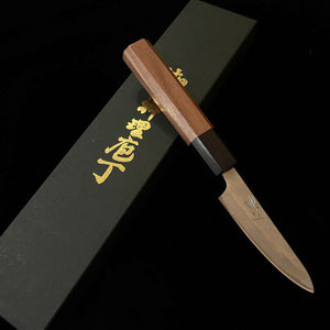 Miura MIURA Petty 440C Damasco de níquel 33 capas, acabado martillado, mango de nogal (80 mm)