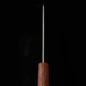 Miura MIURA Kiritsuke Petty AUS8, martelada, cabo listrado marrom e preto (150mm)