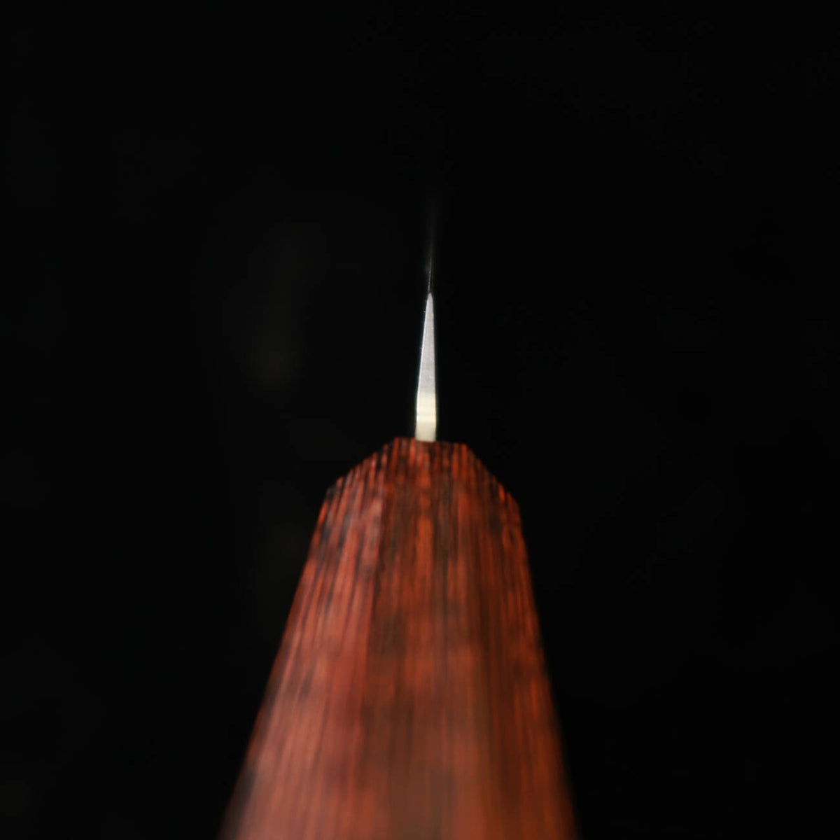 Miura MIURA Kiritsuke Petty AUS8, martelada, cabo listrado marrom e preto (150mm)