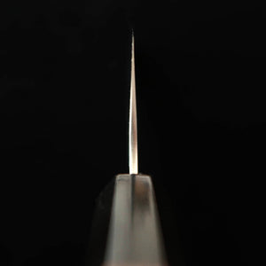 MIURA Ginsan Silver no. 3 Series Nashiji Santoku, Ebony Octagonal Handle (165mm)