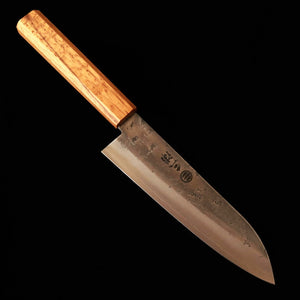 三浦MIURA 三徳 銀紙三号 磨き 樫八角柄（165mm）