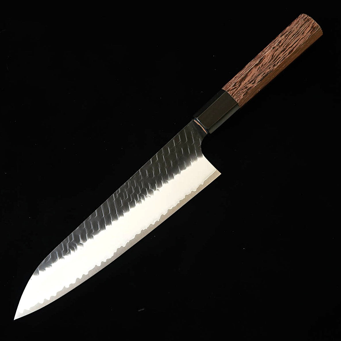 NIGARA Hamono SG2 Hammered Damascus Gyuto with Wenge Octagonal Handle (210mm)