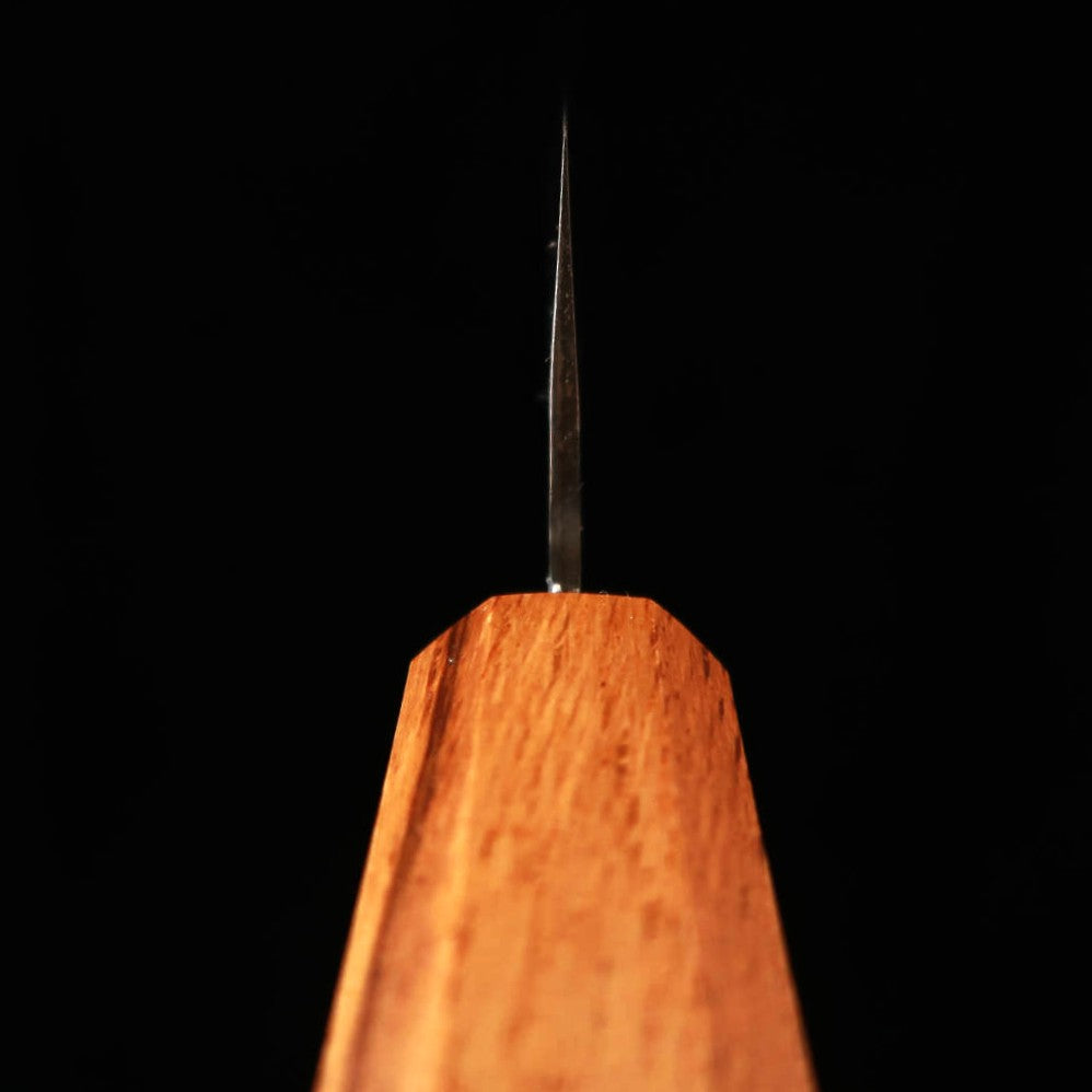 MIURA Santoku, Ginsan steel, Polished with Oak Octagonal Handle (165mm)