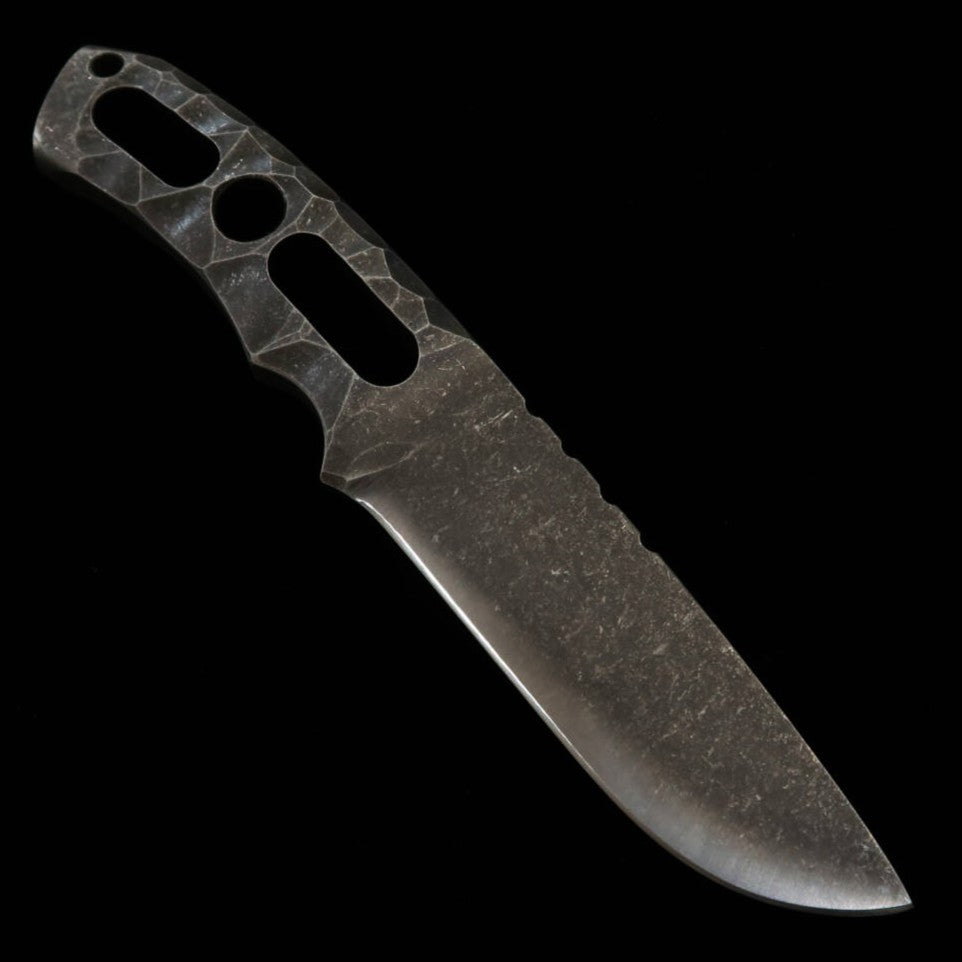 Asurah Knives Tough Bushcraft Knife DC53 Sandblasted Finish (100mm)