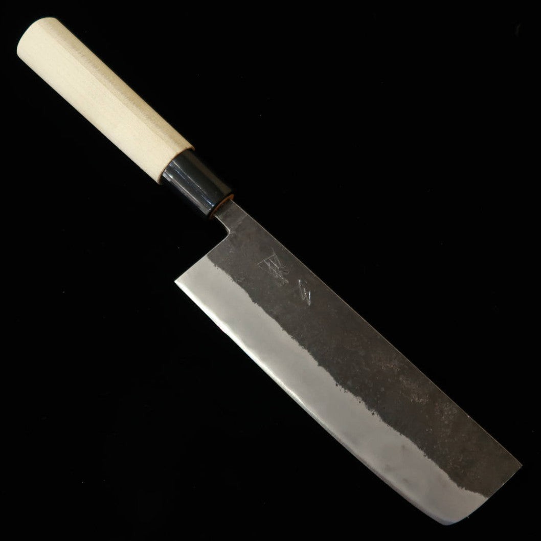 MIURA nakiri, aço Aogami nº 2, kuro-uchi, cabo em magnólia com reforço em plástico (165 mm)