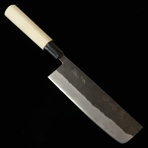 MIURA nakiri, aço Aogami nº 2, kuro-uchi, cabo em magnólia com reforço em plástico (165 mm)