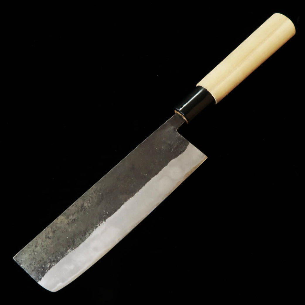 MIURA nakiri, aço Aogami nº 2, kuro-uchi, cabo em magnólia com reforço em plástico (165 mm)