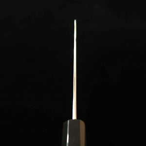 HADO Santoku, Pure White Steel no.1, Stainless Clad with Buffalo Horn Octagonal Handle (180mm)