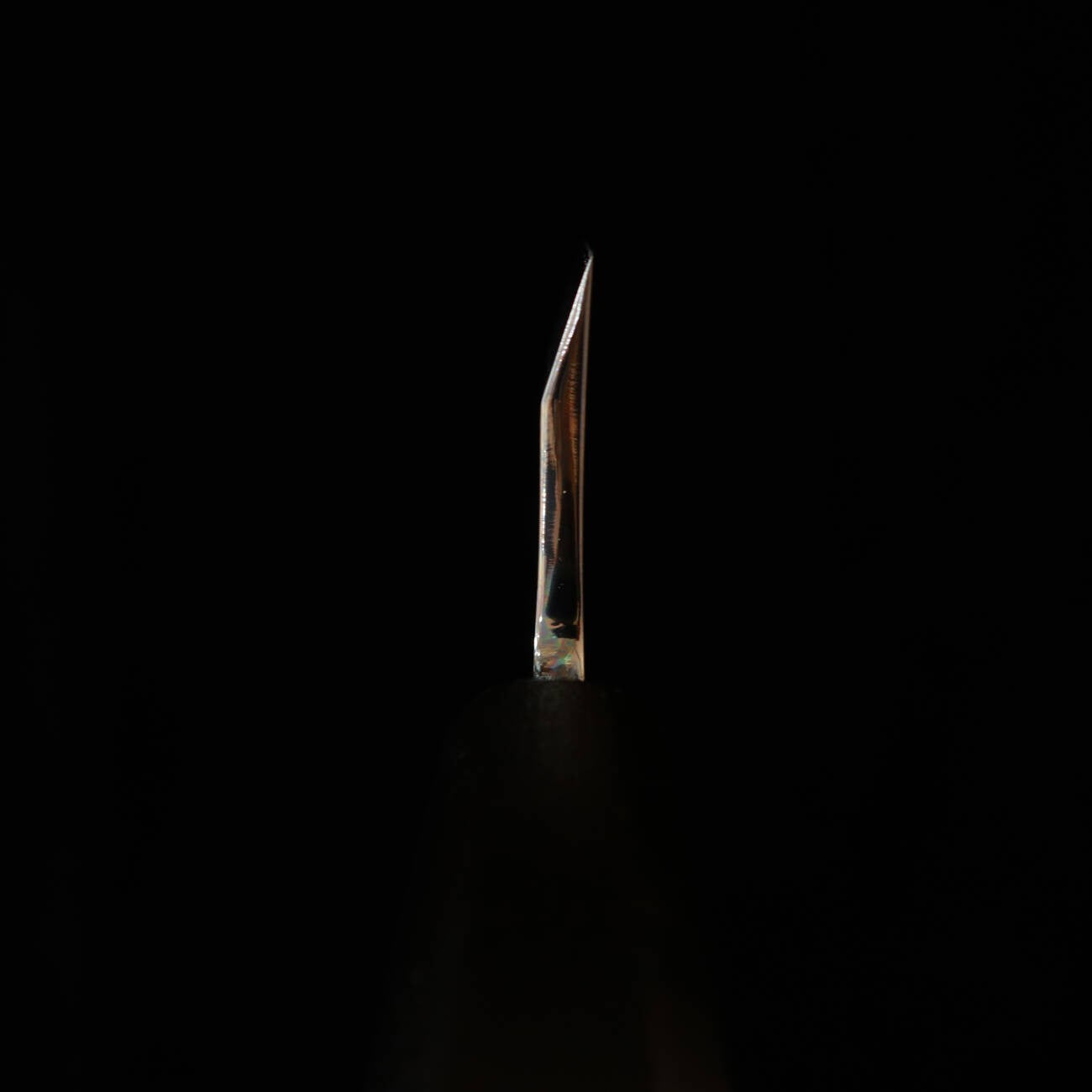 Couteau Deba Kagekiyo, acier Gin-Gami #3, manche laqué Hirame (moucheté), (165mm)