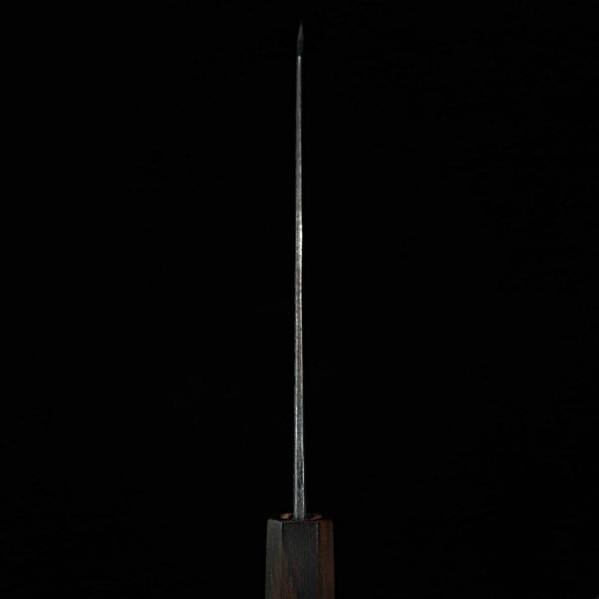 TOSAMUNEISHI Bunká Aogami nº2 martillado, acabado negro, mango octogonal de ébano (165 mm)