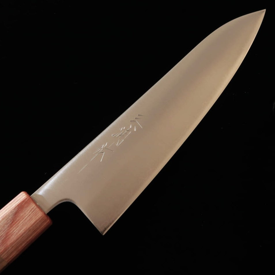 Miura Aogami Super Gyuto Polished with Walnut Octagonal Handle Brown and White (180mm)