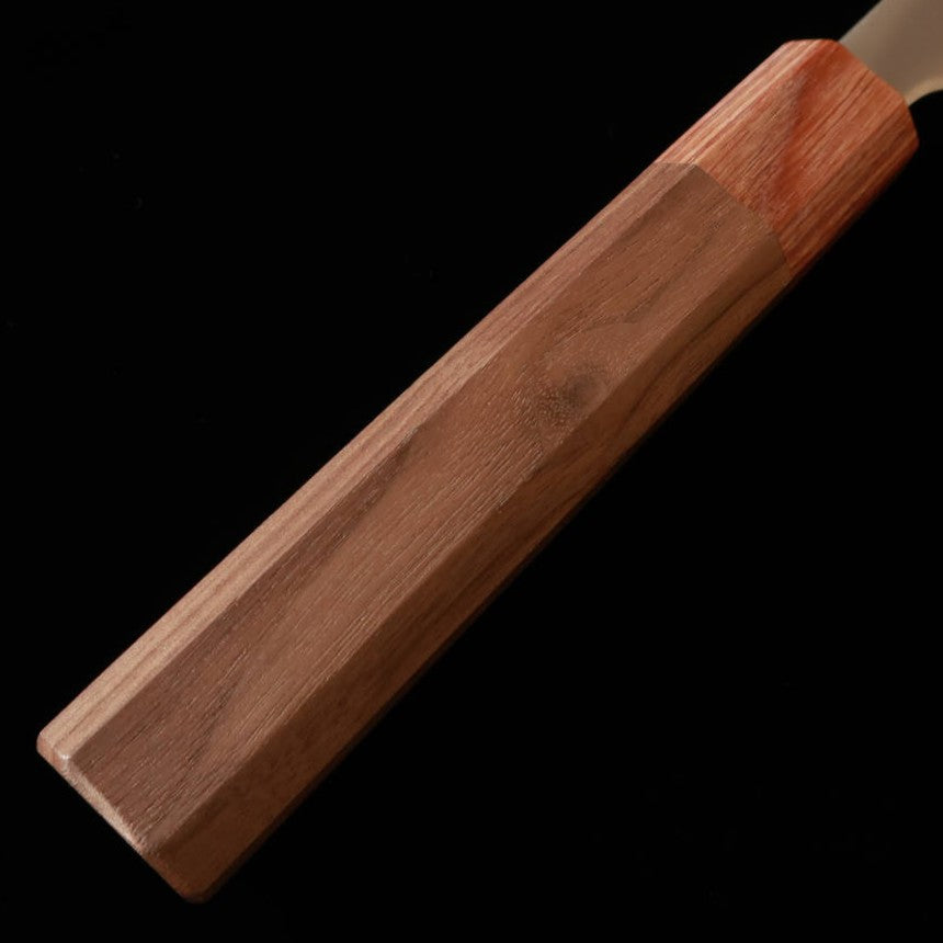 Miura Aogami Super Gyuto Polished with Walnut Octagonal Handle Brown and White (180mm)