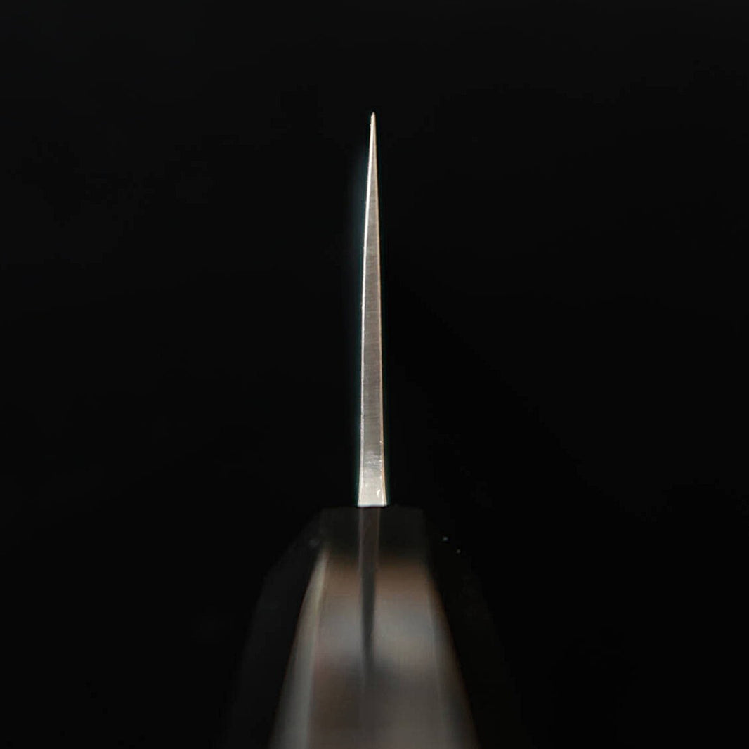 MIURA Santoku acero blanco, Damasco, mango octogonal de ébano (165 mm)