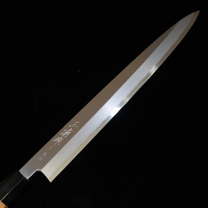 三浦 MIURA 柳刃 青紙一号 青波 鞘付き 一位水牛柄 （300mm）