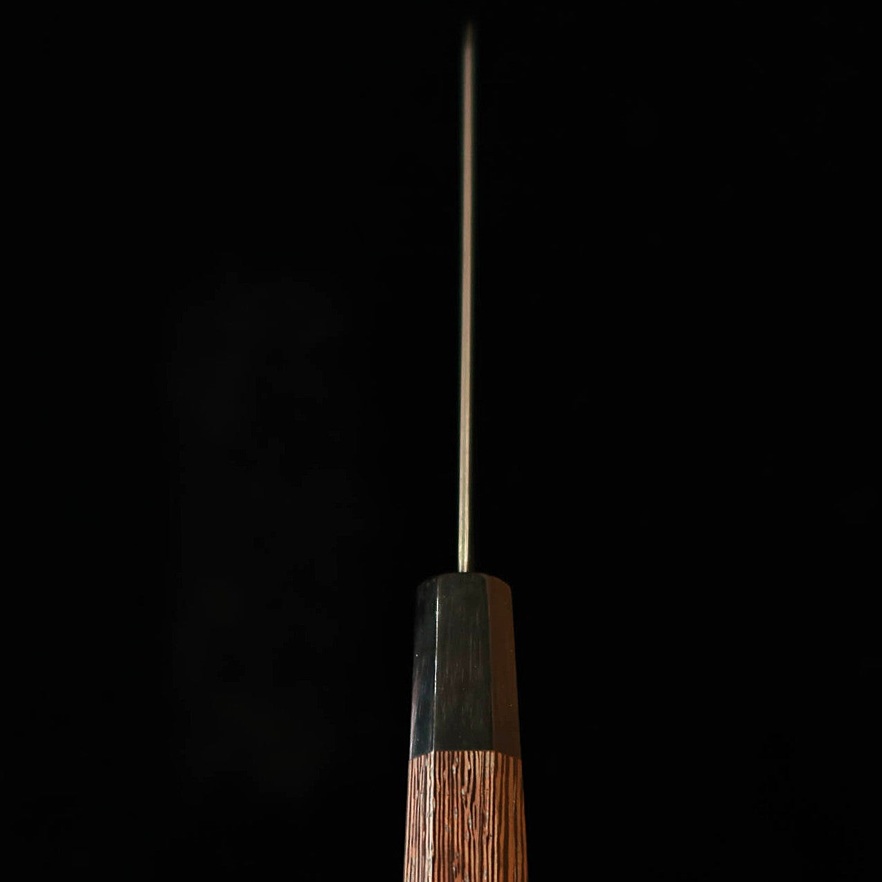 初心HATSUKOKORO 風船 切付 銀紙三号 黒染めダマスカス ウェンジ八角柄（210mm）