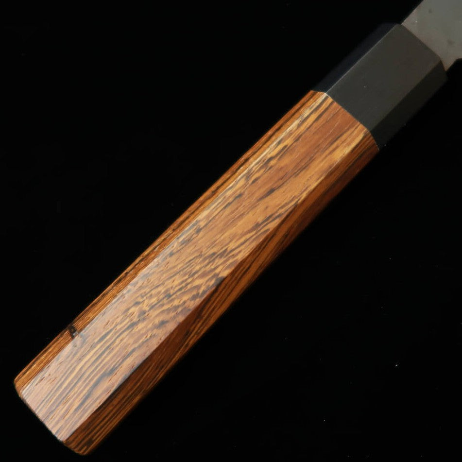 HIDARI YORIMITSU Petty, Aogami No.1, Kurouchi Finish with Walnut Handle (150mm)