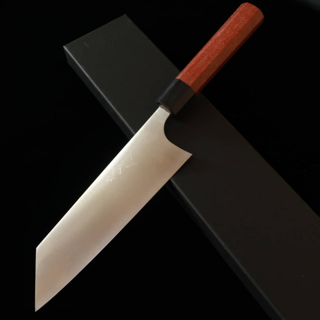 TAKAYUKI SHIBATA KOUTETSU bunka SG2 cabo octogonal de jarrah (180 mm)