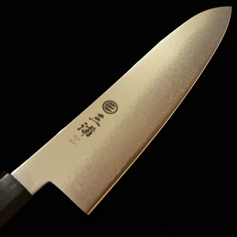 Miura MIURA Gyuto VG10 Damasco integral cabo monobloco de ébano (210 mm)