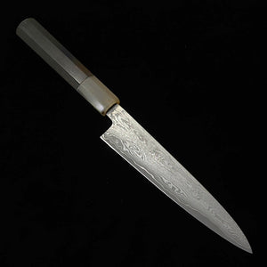 Sakai Kikumori serie Seiun, Petty VG10, mango de ébano y búfalo blanco (150 mm)