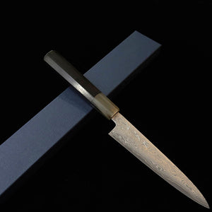 Sakai Kikumori serie Seiun, Petty VG10, mango de ébano y búfalo blanco (150 mm)