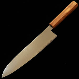 MIURA Gyuto VG10 Damasco integral Cabo monobloco em oliveira (210 mm)