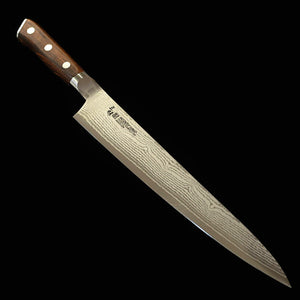 [New Standard] ZANMAI MCUSTA Classic 3 Damascus Sujihiki Ironwood (240/270mm)