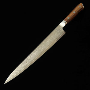 [New Standard] ZANMAI MCUSTA Classic 3 Damascus Sujihiki Ironwood (240/270mm)