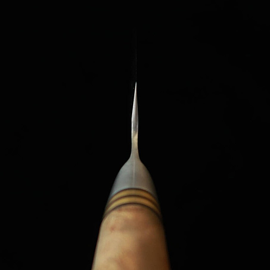 Takeshi Saji SG2 Petty Knife Hammered with Karin Handle (130mm)