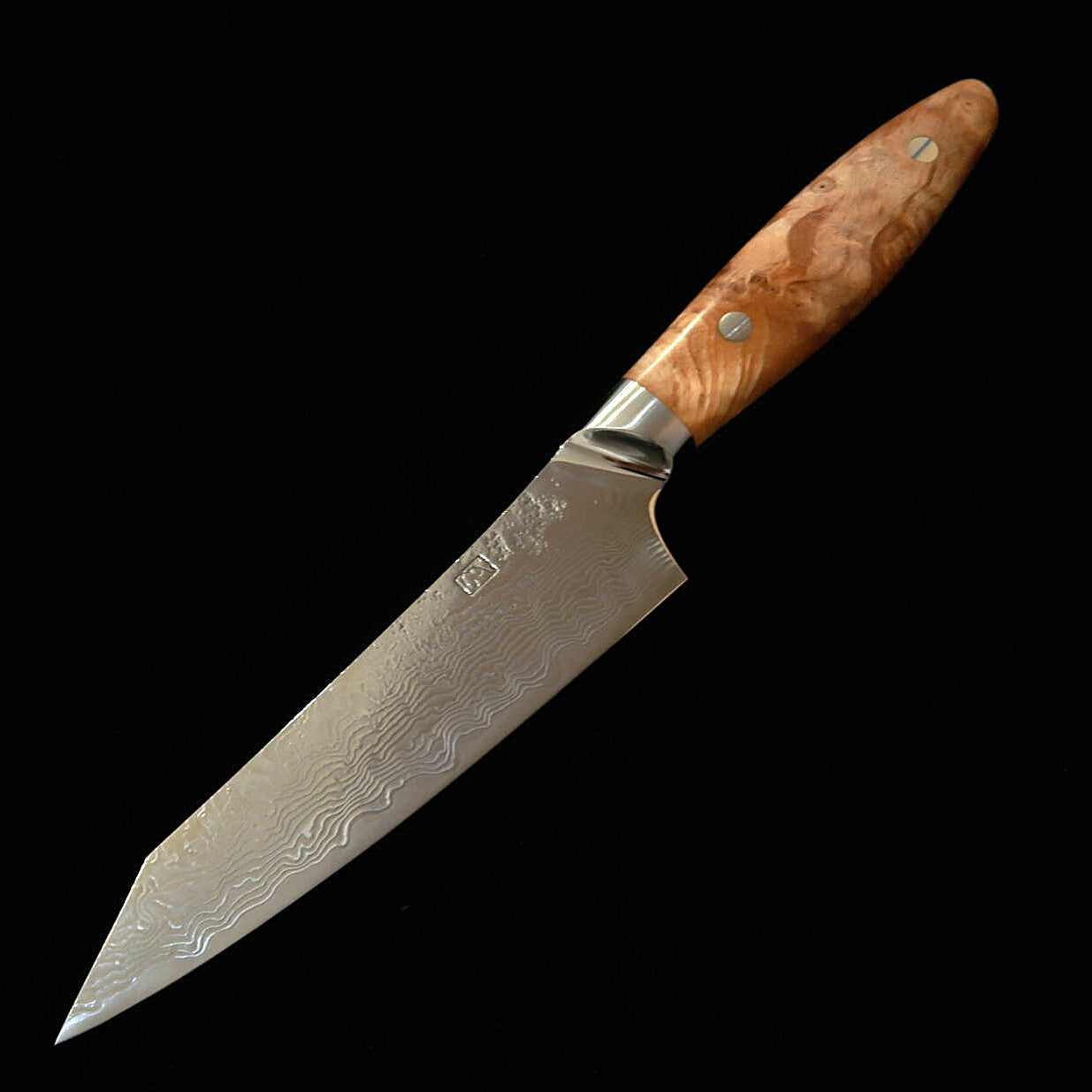 猿九 ENKYU 文化ペティ 蜩シリーズ SG2 ダマスカス 花梨瘤ハンドル (135mm)
