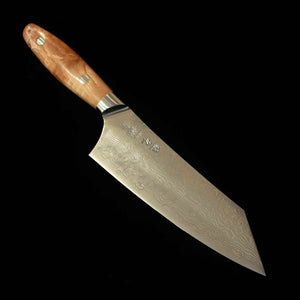 猿九 ENKYU 文化 蜩シリーズ SG2 ダマスカス 花梨瘤ハンドル (180mm)