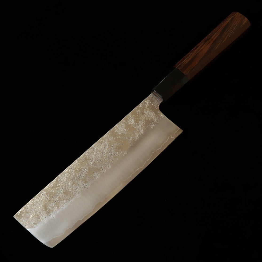 HATSUKOKORO Ginrei Ginsan Nakiri with Nashiji finish and Wenge Handle (170mm)