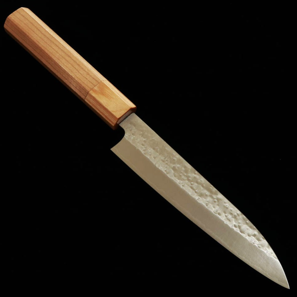 STYLE-K Makoto Kurosaki Petty SG2 Hammered Cherry Octagonal Handle (135mm)