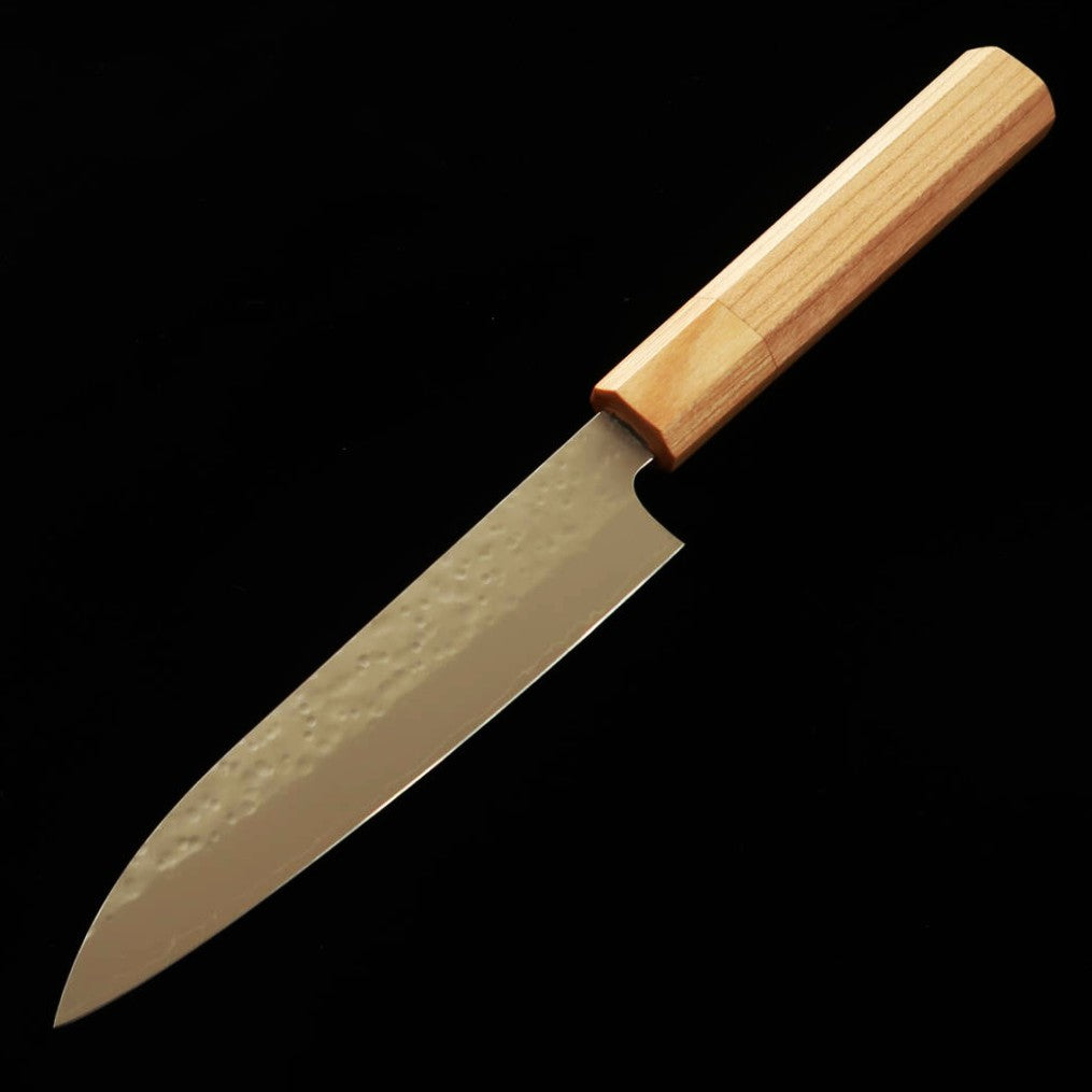切符切り　二丁 STYLE-K 黒崎真 ペティナイフ SG2 鎚目 桜八角柄 (135mm) – 三浦
