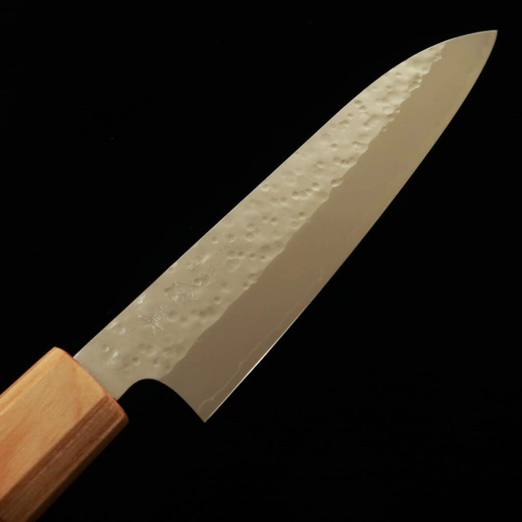 STYLE-K Makoto Kurosaki Petty SG2 Hammered Cherry Octagonal Handle (135mm)