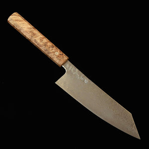 ENKYU Enkyu Santoku série Homura-un, SG2 Damas, manche octogonal en loupe de bois de rose (165/180 mm)