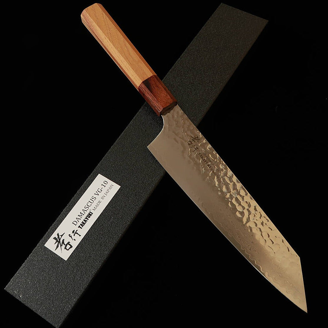 堺孝行SakaiTakayuki 剣型牛刀 VG10 33層ダマスカス 欅八角柄（190mm）