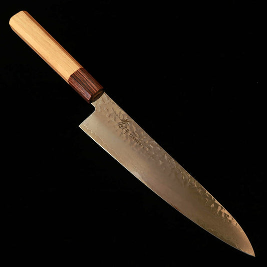 堺孝行SakaiTakayuki 牛刀 VG10 33層ダマスカス 欅八角柄（210mm）