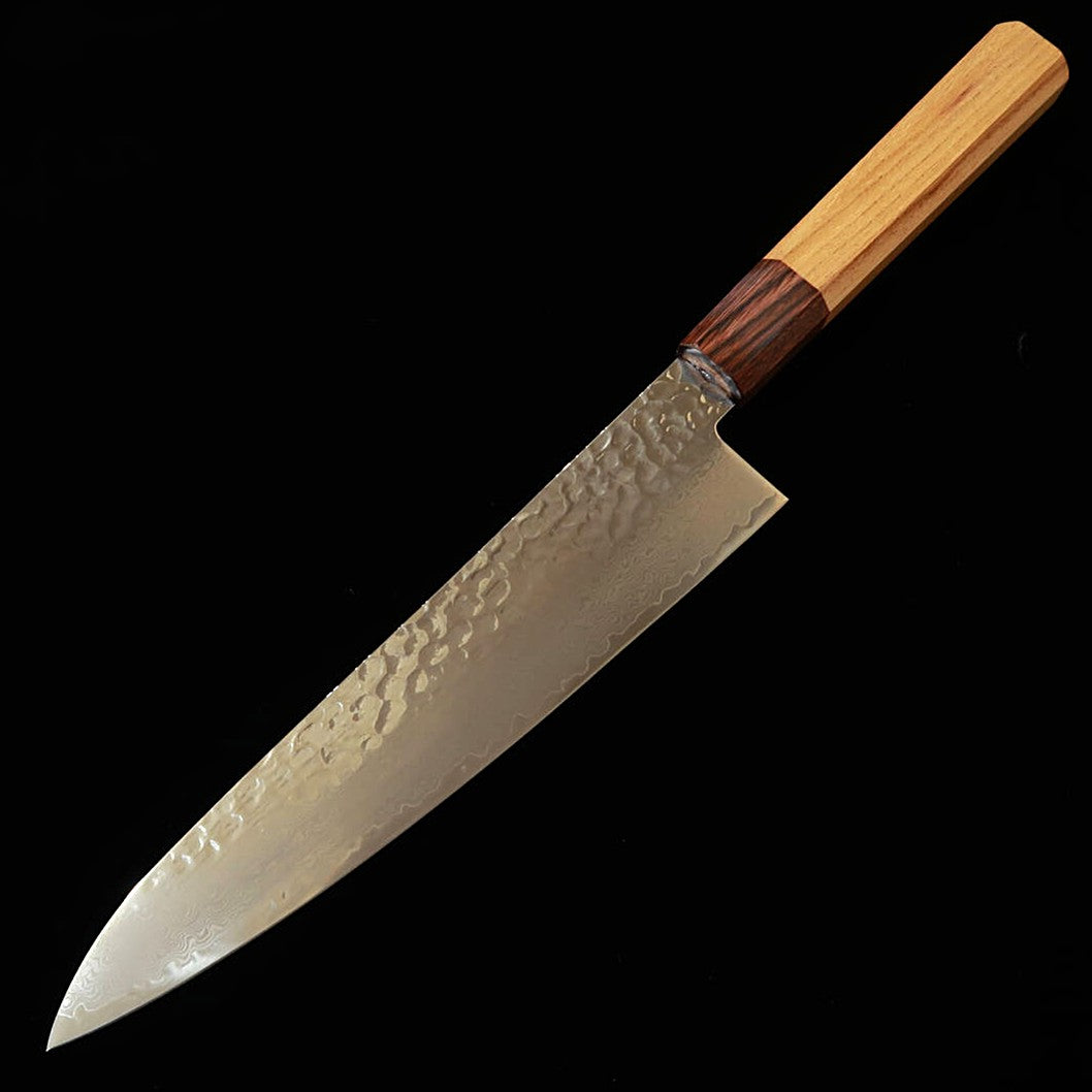 SAKAI TAKAYUKI, VG10, Gyuto, 33-Layer Damascus Steel with Keyaki Octagonal Handle (210mm)