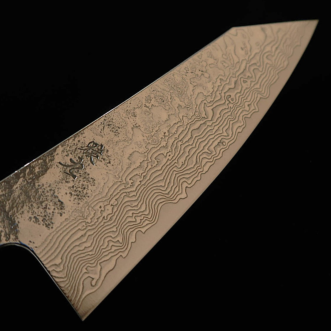 ENKYU Gyuto Honoo-Gumo Series, SG2 Damascus with Octagonal Karelian Birch Handle (210mm)
