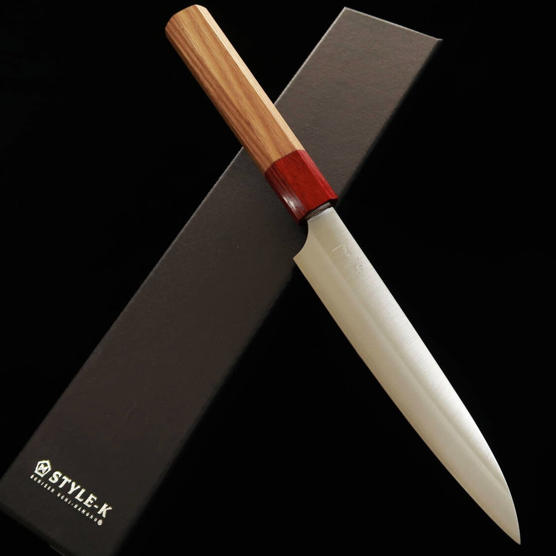 STYLE-K Kurosaki Shin - Ryūsei - Faca Petty Aogami Super, cabo cerejeira americana (150mm)