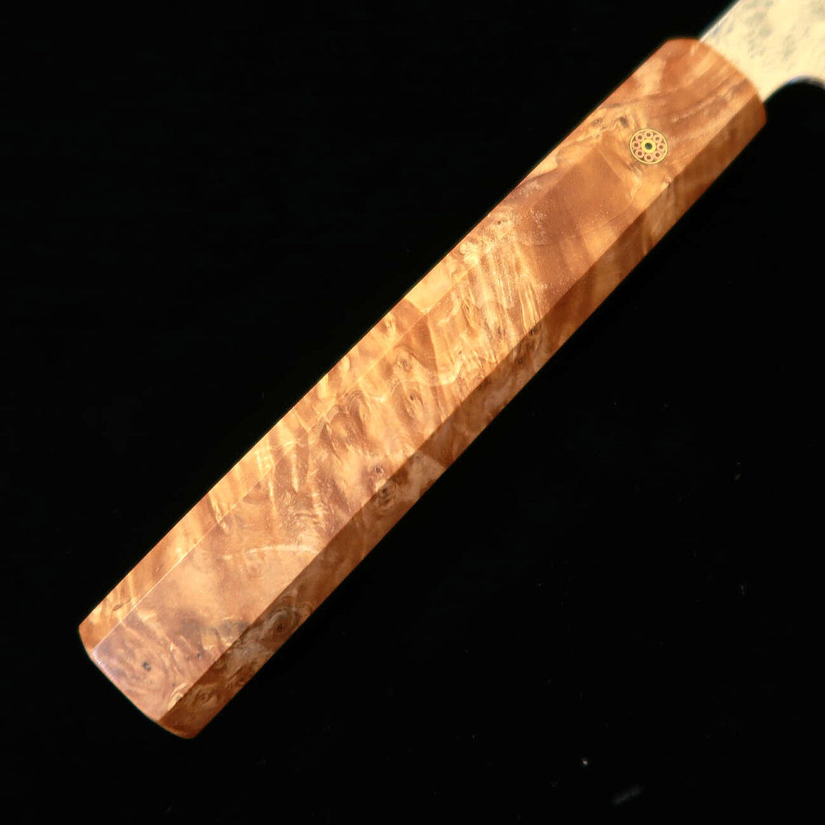 猿九 ENKYU 切付筋引 焔雲シリーズ SG2 ダマスカス 花梨瘤八角柄　（270ｍｍ）