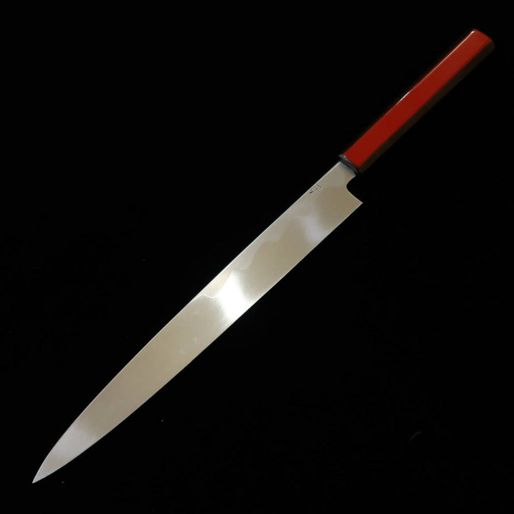 景清 KAGEKIYO 白紙一号 漆赤呂 柳刃 (270mm)