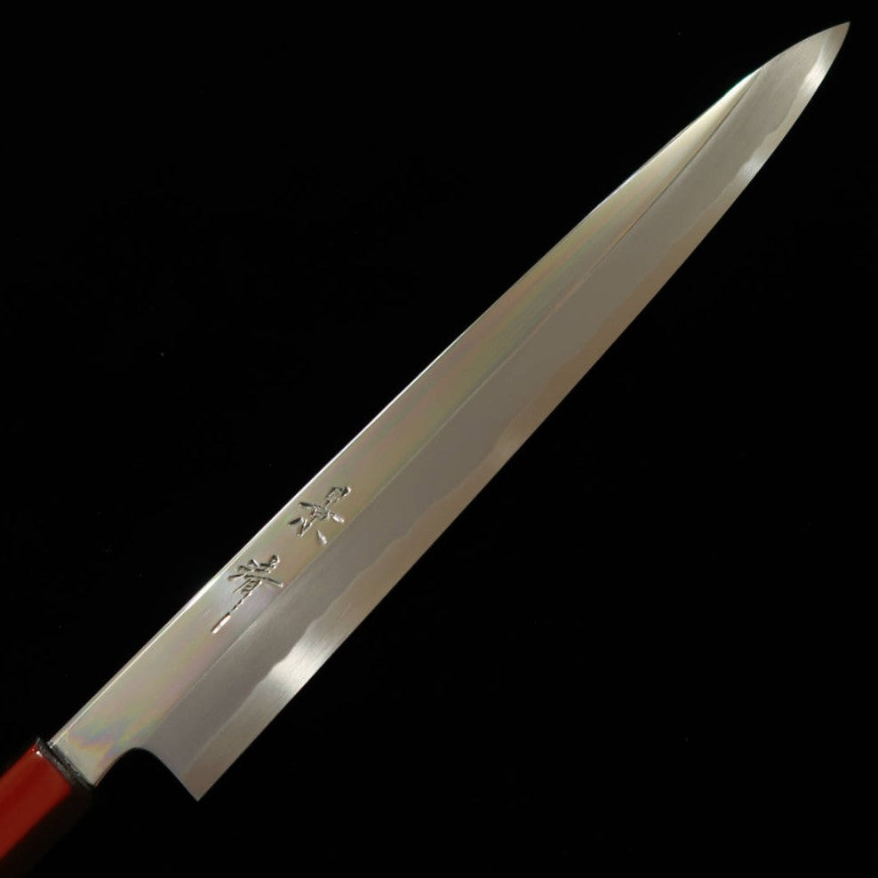 景清 KAGEKIYO 白紙一号 漆赤呂 柳刃 (270mm)