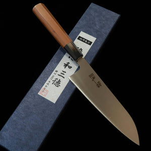 酔心SUISIN 三徳 INOX本焼 一位六角半丸柄（180mm）