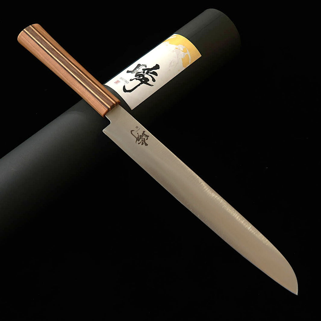 田中誠貴TANAKA 瞬MAJIRO 鍛造パン切 銀紙三号 楓桜ウォルナット柄（240mm）