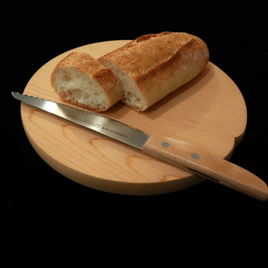 Tabla de cortar redonda de madera de Kiso Sawara (240/270mm)