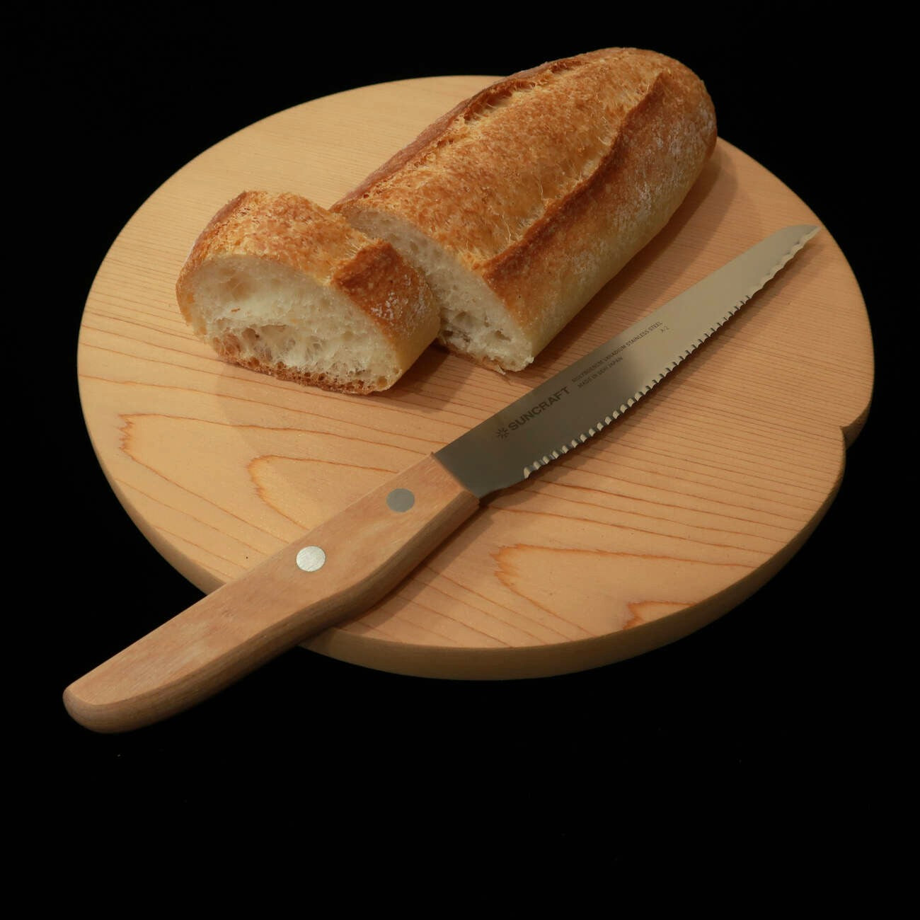 木曽サワラ製 丸まな板  （240/270mm）