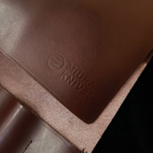 YOKU leatherworks, rollo de cuero para cuchillos, marrón