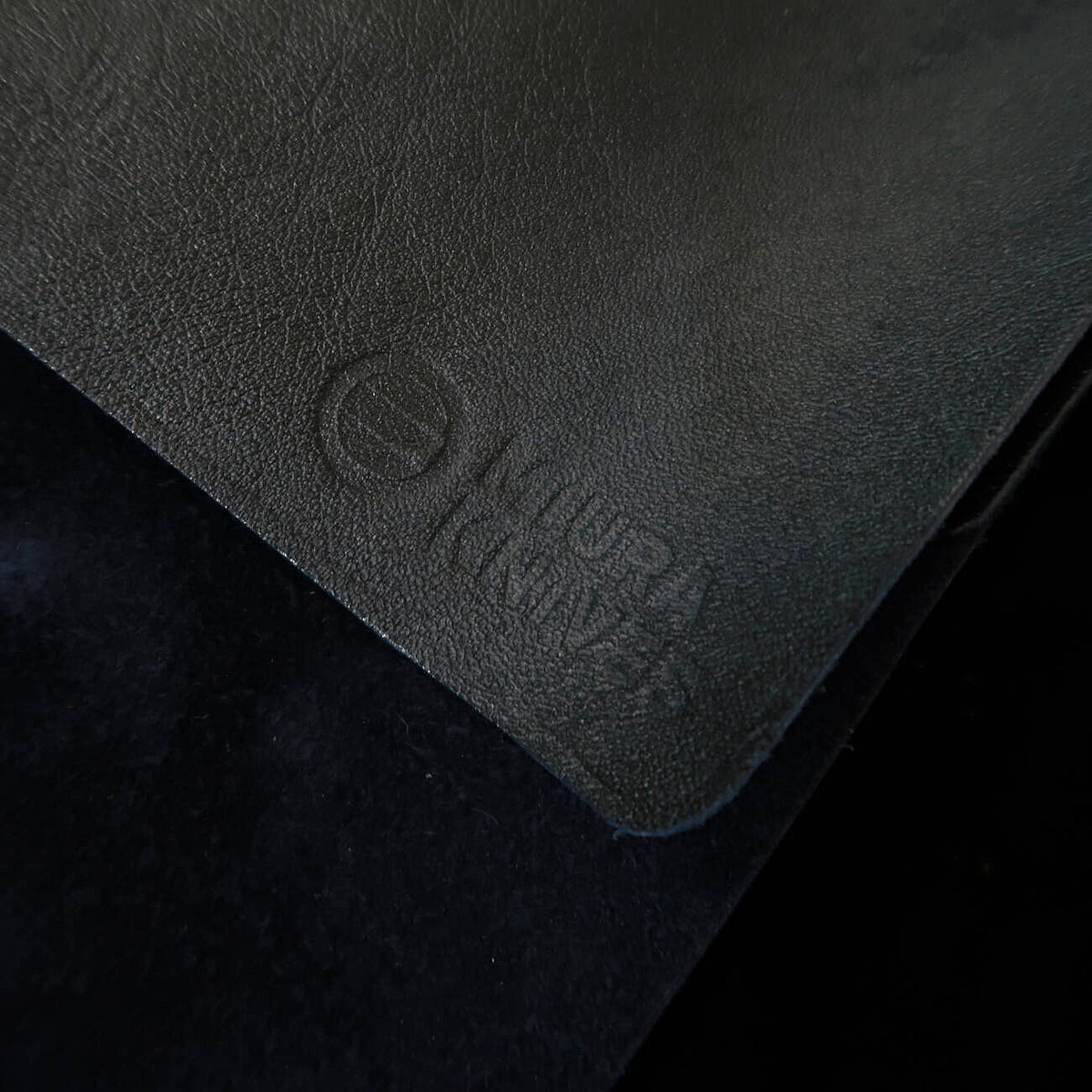 YOKU leatherworks Funda enrollable lavable de cuero para cuchillos, negra